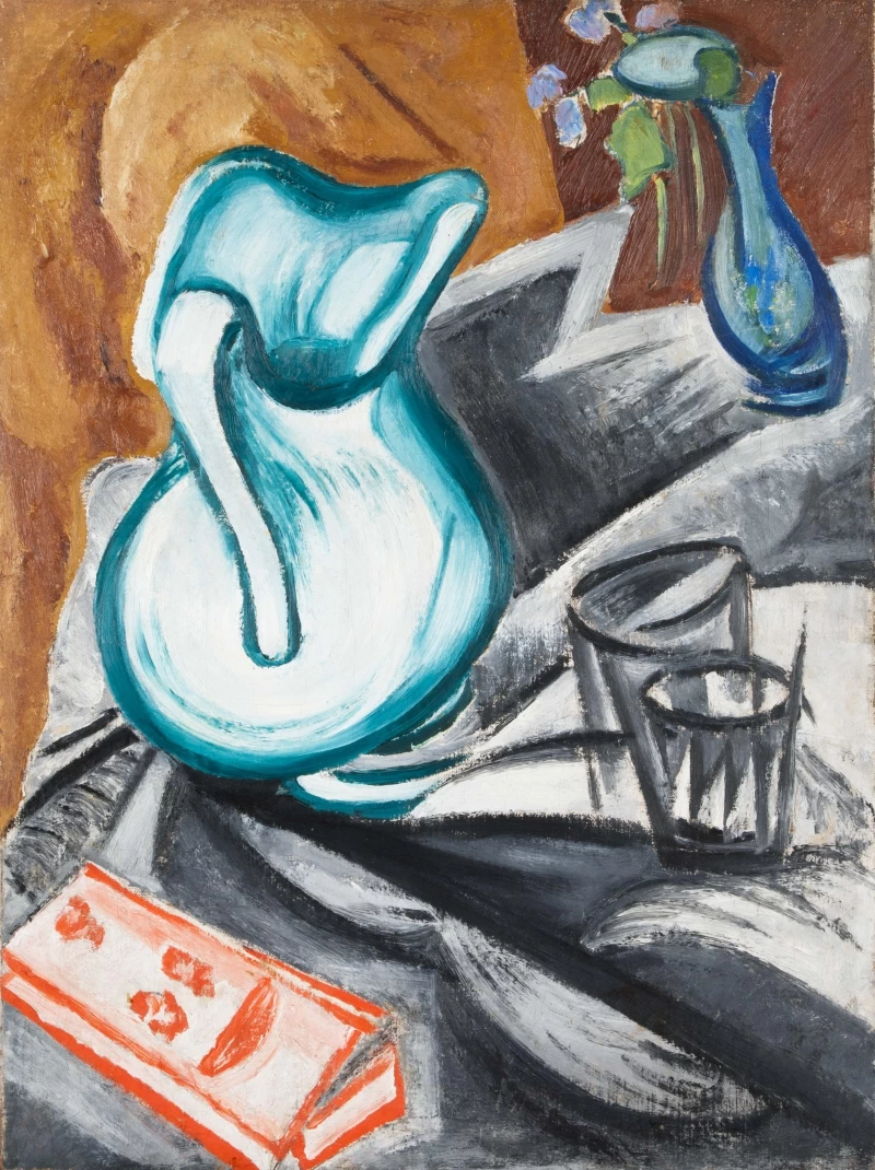 Natura morta con brocca verde, 1913 - Russian Museum